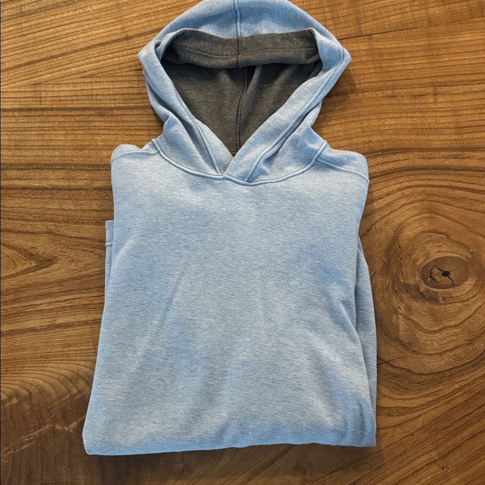 Reversible Johnston but did pullover Light Blue/ grey Hoodie icon